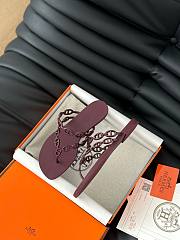 Hermes Classic chain slippers 03 - 4