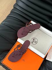 Hermes Classic chain slippers 03 - 3