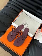 Hermes Classic chain slippers 03 - 2