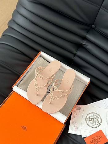 Hermes Classic chain slippers 02
