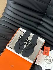 Hermes Classic chain slippers 01 - 1