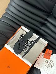 Hermes Classic chain slippers 01 - 4
