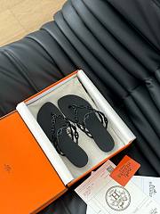 Hermes Classic chain slippers 01 - 5