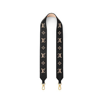 Louis Vuitton Bandoulière Bag Strap Black J02520