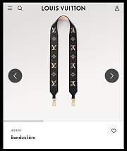 Louis Vuitton Bandoulière Bag Strap Black J02520 - 5