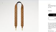 Louis Vuitton Bandoulière Bag Strap Coated Monogram Reverse J02549 - 3