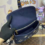 Louis Vuitton Diane Monogram Empriente Leather Tourterelle Navy Blue - 3