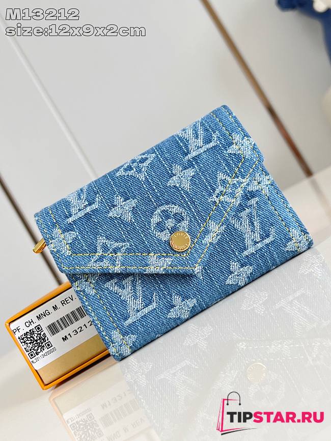 Louis Vuitton Victorine Wallet Denim Blue M13212 - 1