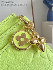 Louis Vuitton Charms Card Holder Monogram Empreinte Leather In Green - 6