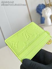 Louis Vuitton Charms Card Holder Monogram Empreinte Leather In Green - 4