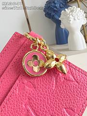 Louis Vuitton Charms Card Holder Monogram Empreinte Leather In Pink - 4