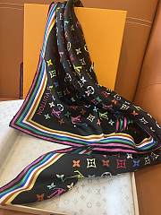 LVxTM Monogram Multicolor scarf in black - 4