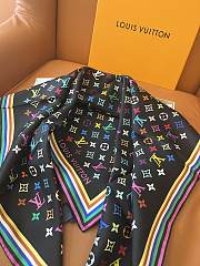LVxTM Monogram Multicolor scarf in black - 3