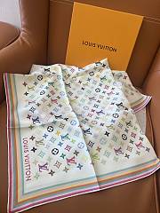LVxTM Monogram Multicolor scarf in white - 2