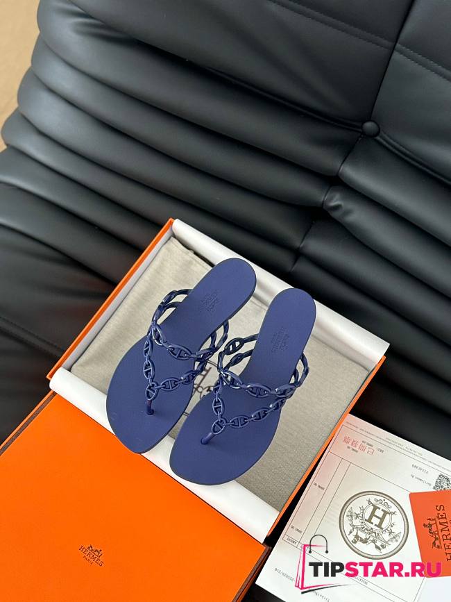 Hermes Classic chain slippers 06 - 1