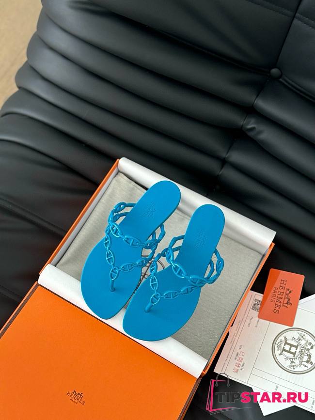 Hermes Classic chain slippers 04 - 1