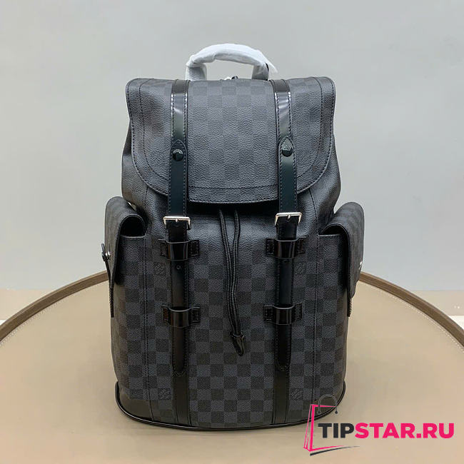 Louis Vuitton Christopher MM Backpack Damier Graphite Canvas Material N41379 - 1
