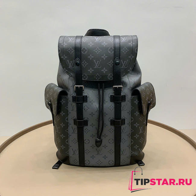 Louis Vuitton Christopher MM Backpack Material Monogram Eclipse Canvas M45419 - 1