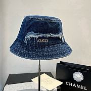 Gucci GG new bucket hat denim blue - 4