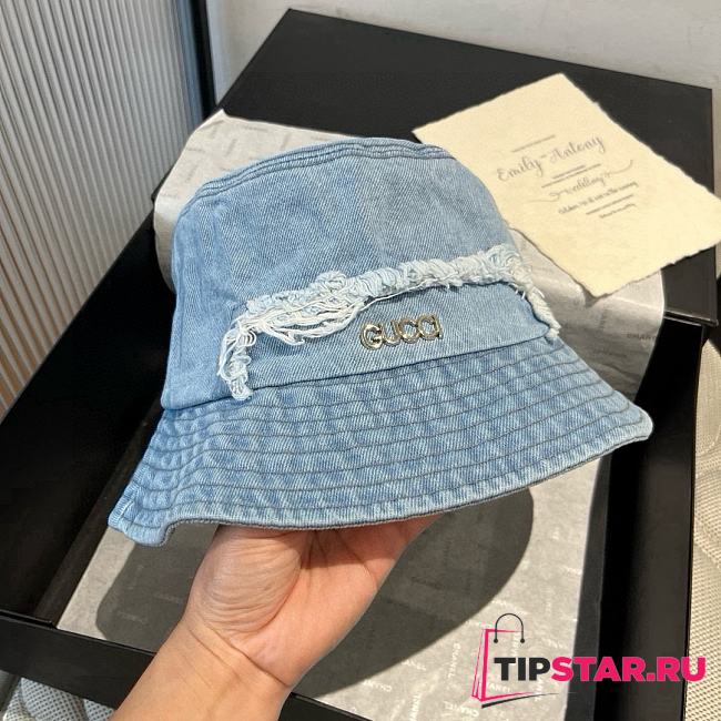 Gucci GG new bucket hat light denim blue - 1