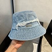 Gucci GG new bucket hat light denim blue - 5