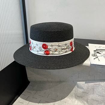 Louis Vuitton Lujia new flat-top straw hat 03