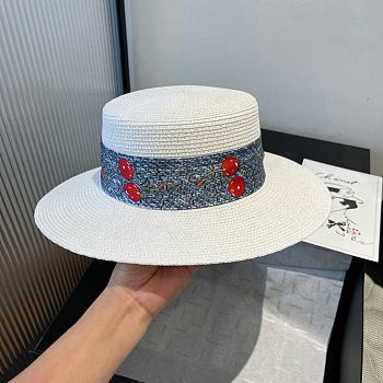 Louis Vuitton Lujia new flat-top straw hat 02
