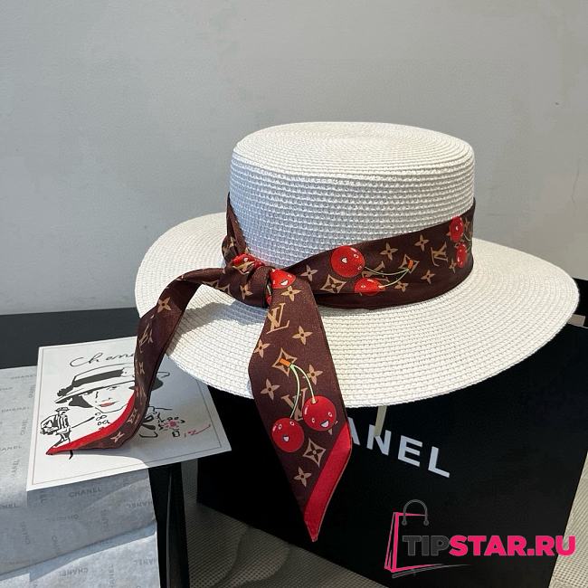 Louis Vuitton Lujia new flat-top straw hat 01 - 1