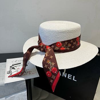 Louis Vuitton Lujia new flat-top straw hat 01