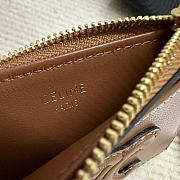 CELINE CUIR TRIOMPHE ZIPPER CARDHOLDER IN SHINY CALFSKIN 04 - 6