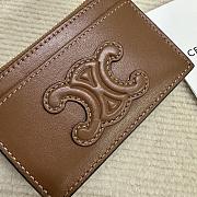 CELINE CUIR TRIOMPHE ZIPPER CARDHOLDER IN SHINY CALFSKIN 04 - 3