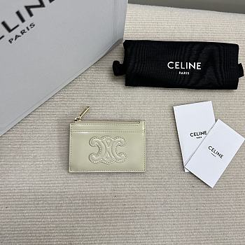 CELINE CUIR TRIOMPHE ZIPPER CARDHOLDER IN SHINY CALFSKIN 03