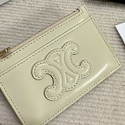 CELINE CUIR TRIOMPHE ZIPPER CARDHOLDER IN SHINY CALFSKIN 03 - 4
