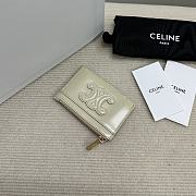 CELINE CUIR TRIOMPHE ZIPPER CARDHOLDER IN SHINY CALFSKIN 03 - 2