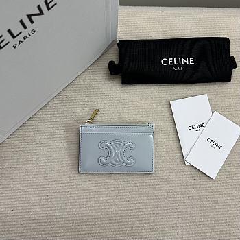 CELINE CUIR TRIOMPHE ZIPPER CARDHOLDER IN SHINY CALFSKIN 02