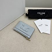 CELINE CUIR TRIOMPHE ZIPPER CARDHOLDER IN SHINY CALFSKIN 02 - 6