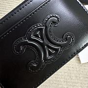 CELINE CUIR TRIOMPHE ZIPPER CARDHOLDER IN SHINY CALFSKIN 01 - 2