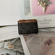 Celine Small Wallet Triomphe In Shiny calfskin 10 - 4