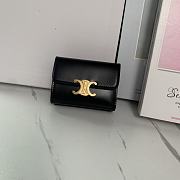 Celine Small Wallet Triomphe In Shiny calfskin 09 - 1