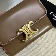 Celine Small Wallet Triomphe In Shiny calfskin 08 - 2