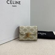 Celine Small Wallet Triomphe In Shiny calfskin 06 - 1