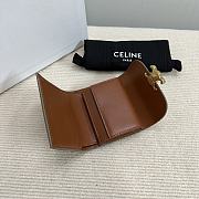 Celine Small Wallet Triomphe In Shiny calfskin 06 - 2