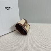 Celine Small Wallet Triomphe In Shiny calfskin 05 - 5