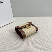Celine Small Wallet Triomphe In Shiny calfskin 05 - 4