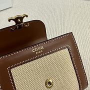 Celine Small Wallet Triomphe In Shiny calfskin 05 - 2