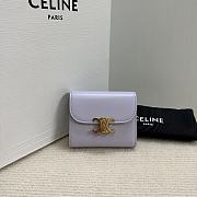 Celine Small Wallet Triomphe In Shiny calfskin 03 - 1