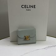 Celine Small Wallet Triomphe In Shiny calfskin 02 - 1