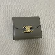 Celine Small Wallet Triomphe In Shiny calfskin 01 - 1