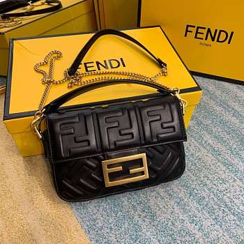 Fendi Baguette Mini Leather Black