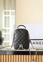 Chanel CC Mini Classic Backpack Carviar Gold Hardware In Black - 4